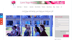 Desktop Screenshot of loveyogahealing.com