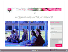 Tablet Screenshot of loveyogahealing.com